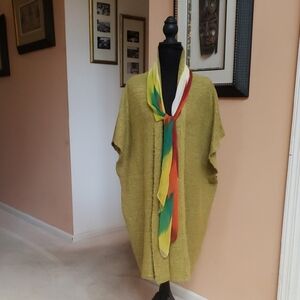 Universal Thread Lime Green Knitted Cardigan Duster Size: OSFM
